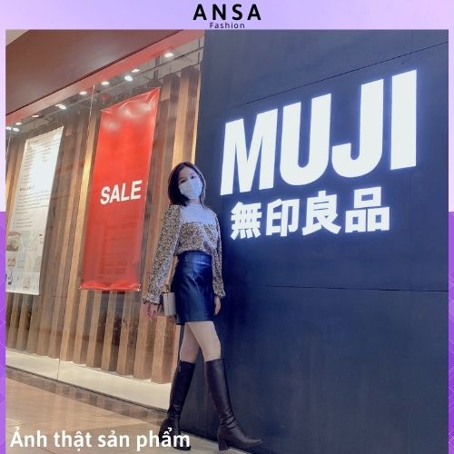 Áo sơ mi hoa nhí nữ bánh bèo dài tay