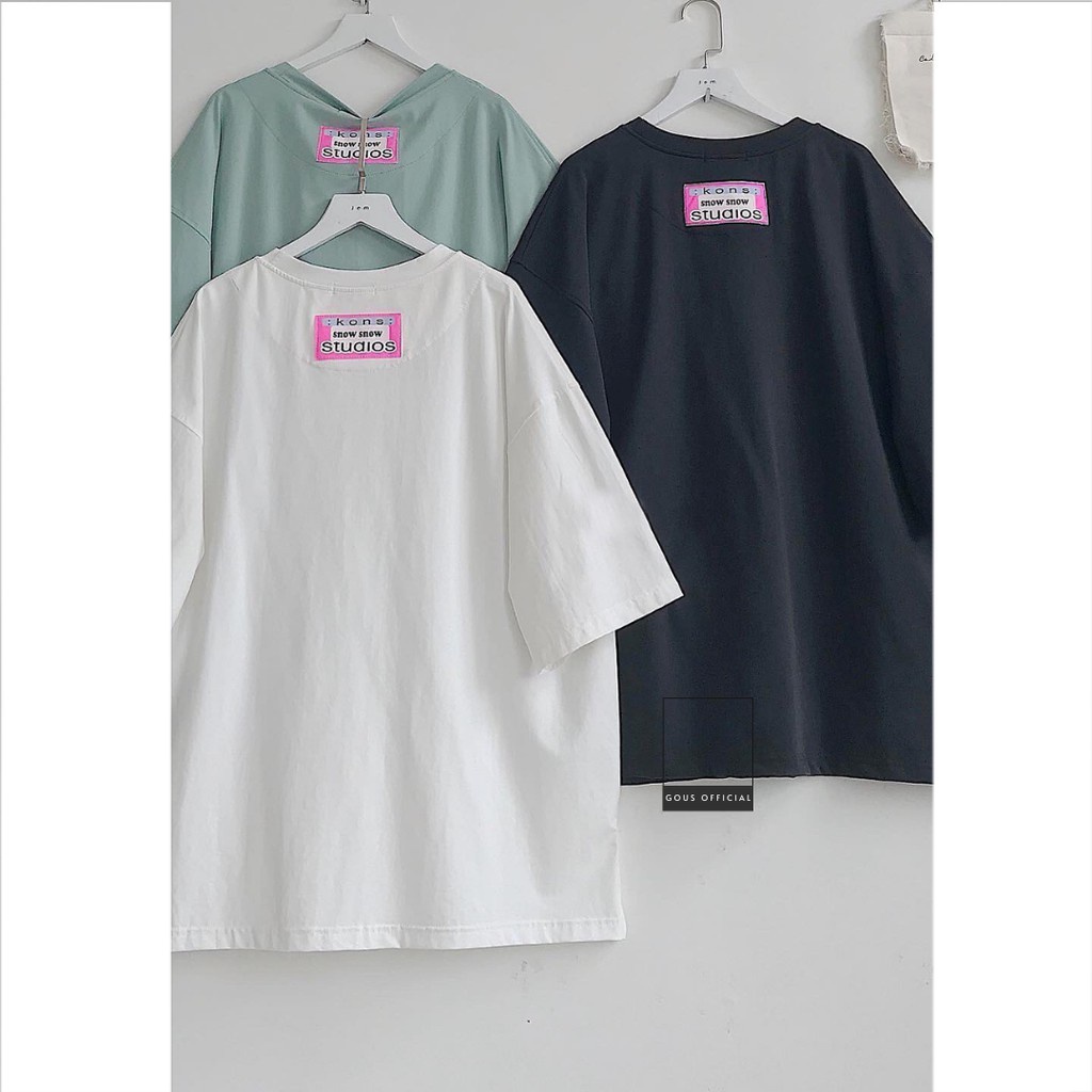 Áo Phông Nữ Form Rộng Áo Thun Tay Lỡ GOUS OFFICIAL  Thiết Kế Basic Chất Liệu Cotton Thoải Mái STUDIO - 1647