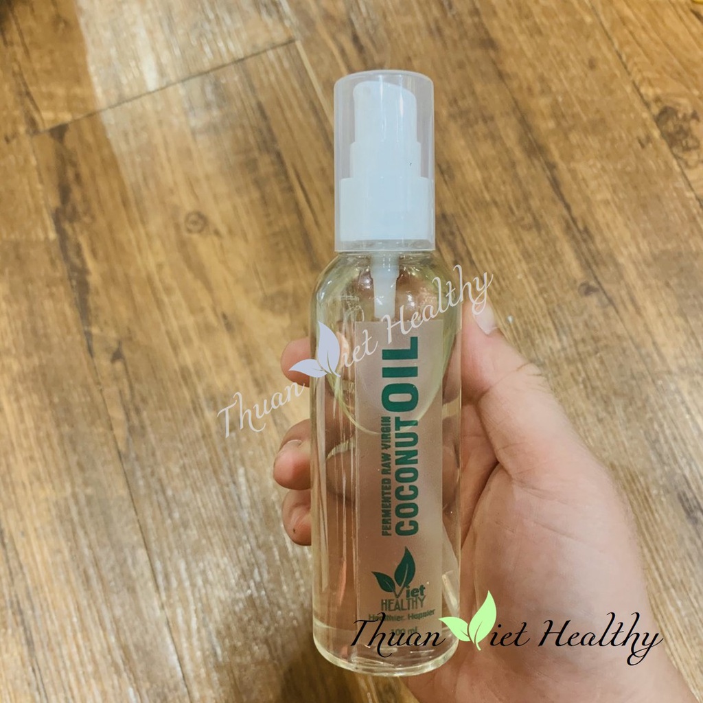 Dầu dừa nguyên chất viet healthy 100ml, dầu dừa tinh khiết viethealthy, dầu dừa lên men tươi lạnh việt healthy