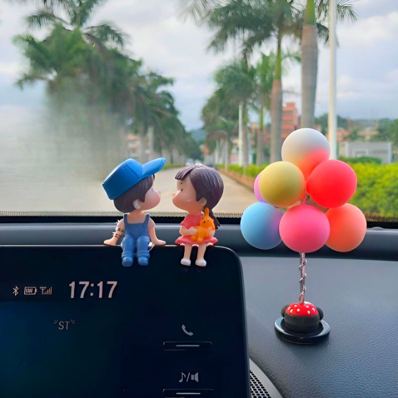 Phụ Kiện Trang Trí Xe Hơi / Văn Phòng Dễ Thương Xinh Xắn/Ô tô trang trí dễ thương cặp đôi trang trí nội thất ô tô bàn làm việc phòng phụ kiện ô tô dễ thương