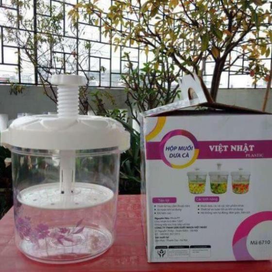 [Kho sỉ] hộp muối dưa cà Việt Nhật lít nhựa an toàn pp chất lượng cao