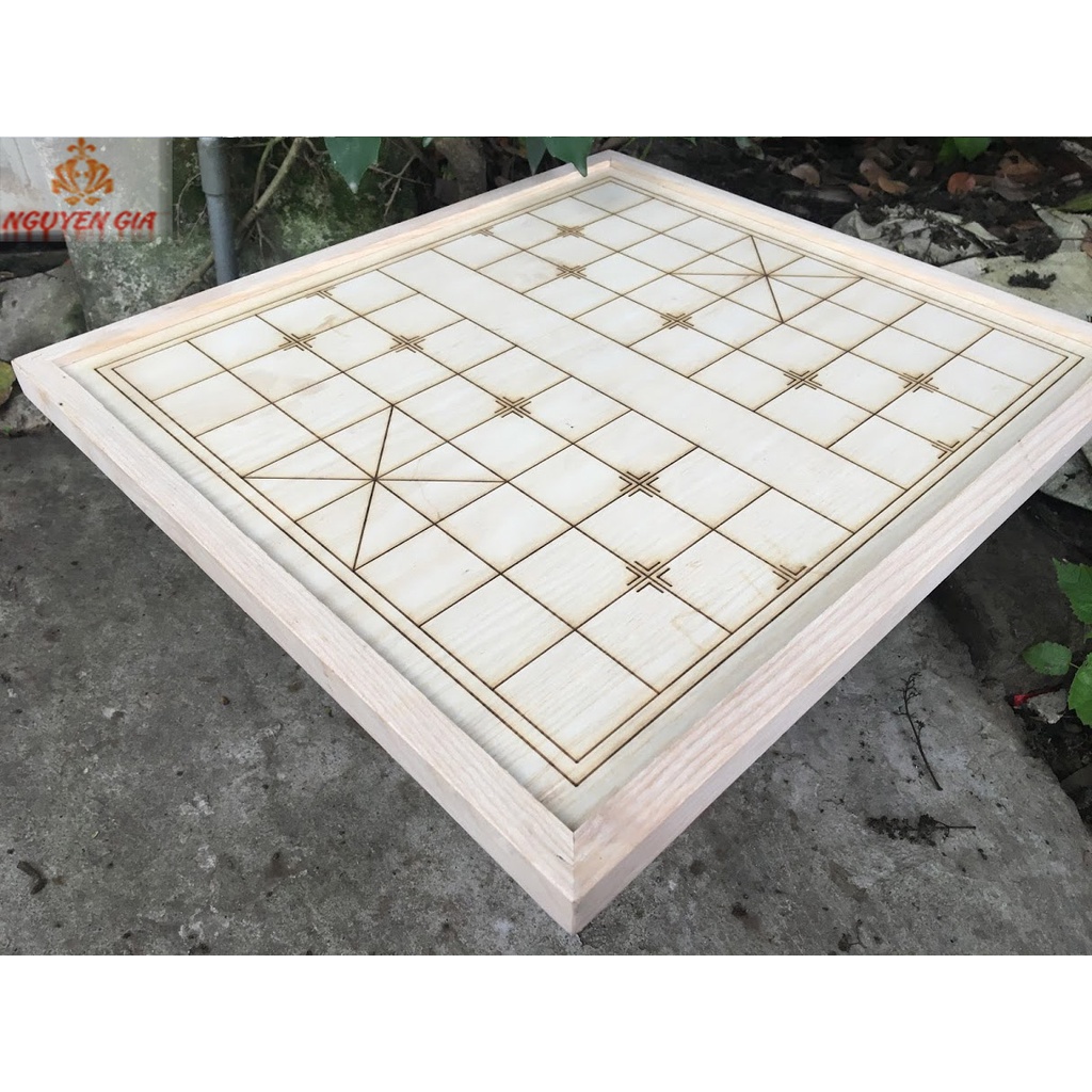 Bàn cờ tướng gỗ sồi liền khối chắc chắn giá tại xưởng