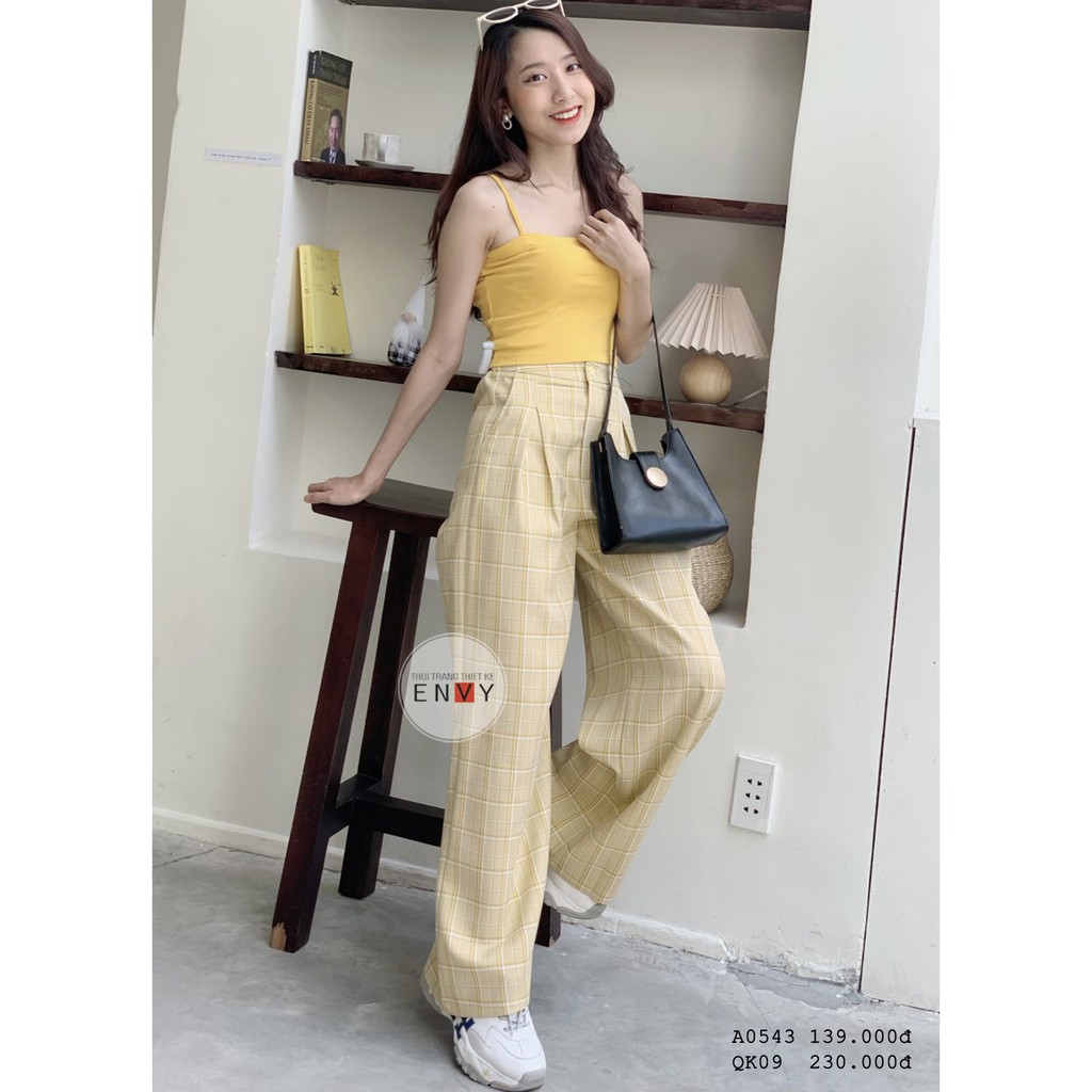 Quần Caro Ống Rộng ENVY - QK09