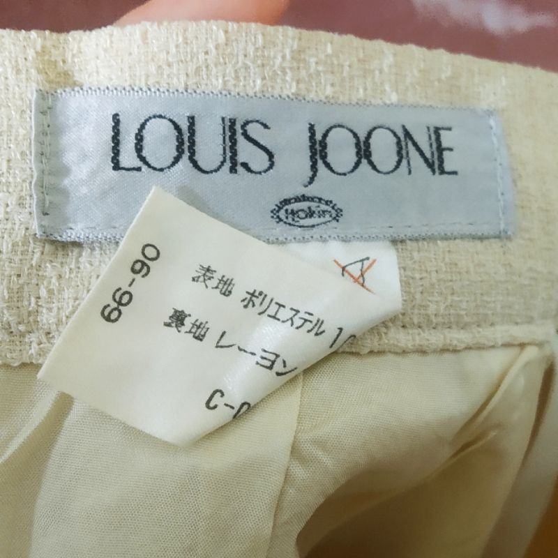|2hand| Chân váy midi công sở nhật chất thô dệt nổi hãng Louis Joone