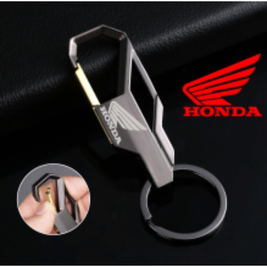 Móc Khóa logo HONDA mô tô Móc Chìa Khóa Kim Loại Hợp Kim Sáng Tạo Cho Nam Dành Cho móc khóa xe máy ô tô