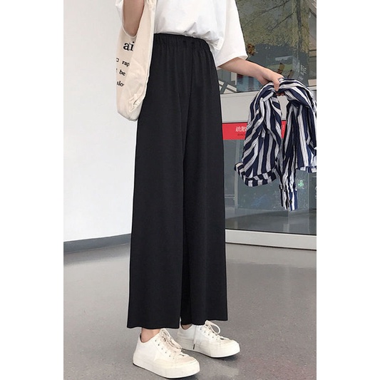 Quần Lửng Màu Đen Thời Trang Mùa Hè Cho Nữ