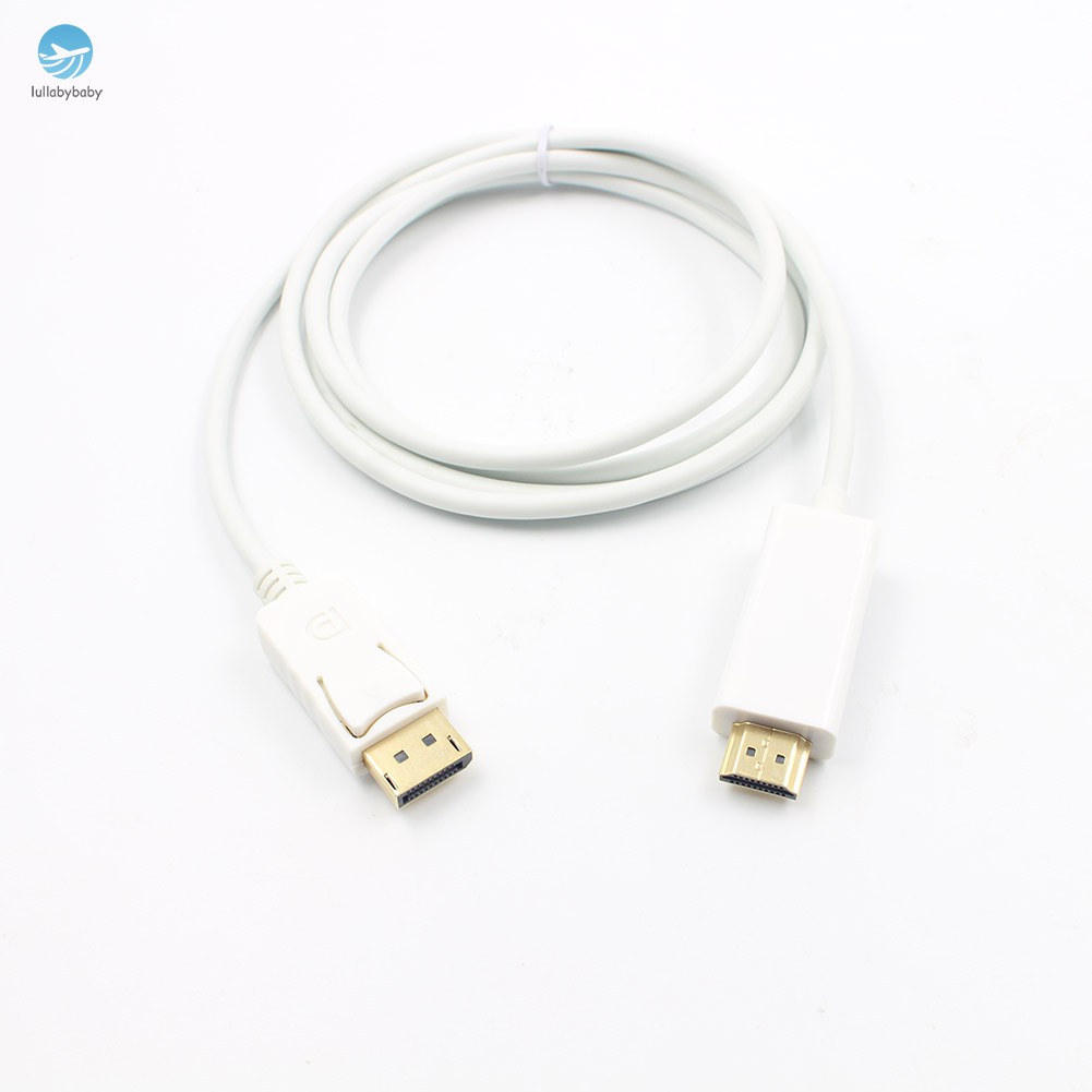 6ft Displayport Display Port DP to HDMI Adapter Converter Cable for PC Laptop HD Projector | BigBuy360 - bigbuy360.vn