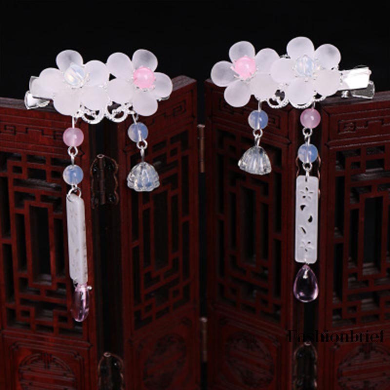 Cặp kẹp tóc hoa pha lê đính đá sang trọng thời trang cho nữ