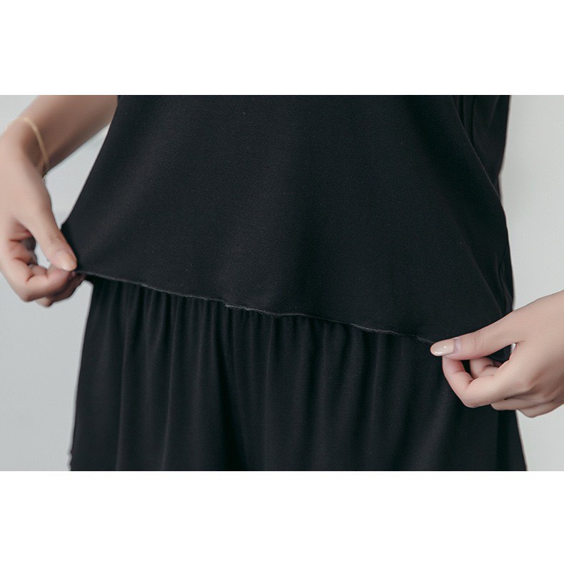 Bộ Đồ Ngủ Sexy 2 dây ❤️FREESHIP❤️ Bộ Ngủ Nữ ngắn tay vải dây pha lụa mềm mại nhẹ nhàng mã QA03 | BigBuy360 - bigbuy360.vn