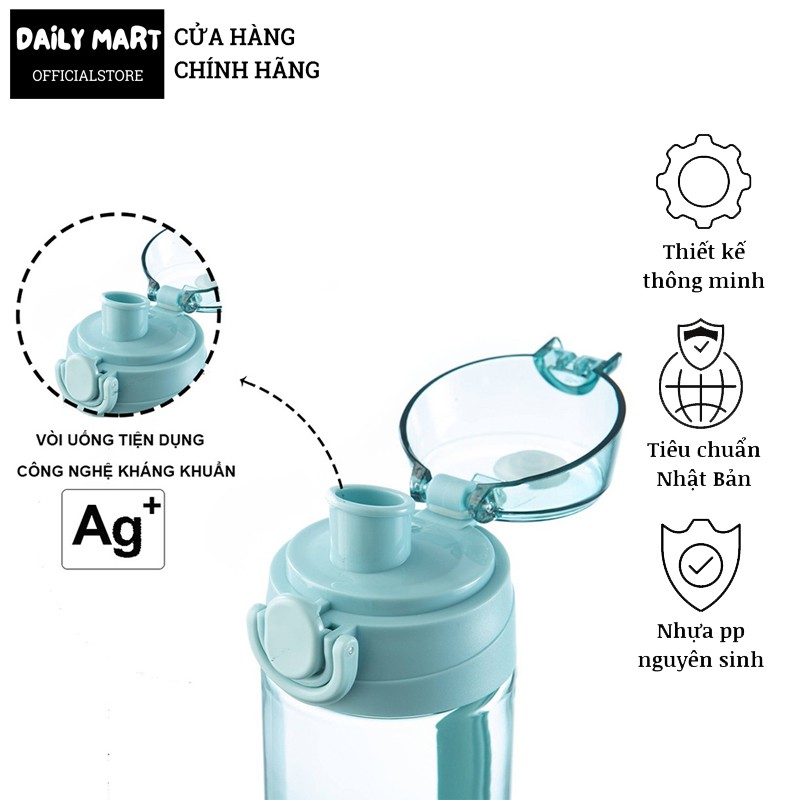 Bình Đựng Nước, Bình Nước Chịu Nhiệt Cao Cấp, Bình Nước Thể Thao, Tập Ggym KITA GRACE 620ML Inochi | BigBuy360 - bigbuy360.vn