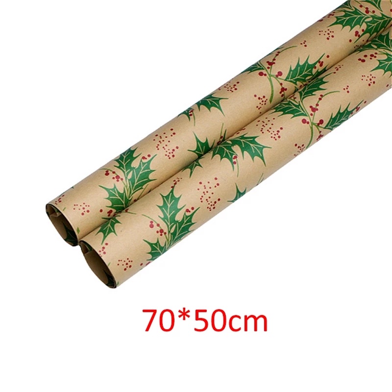 Giấy Kraft Dày Gói Quà / Quà Giáng Sinh / Năm Mới Phong Cách Retro DIY
