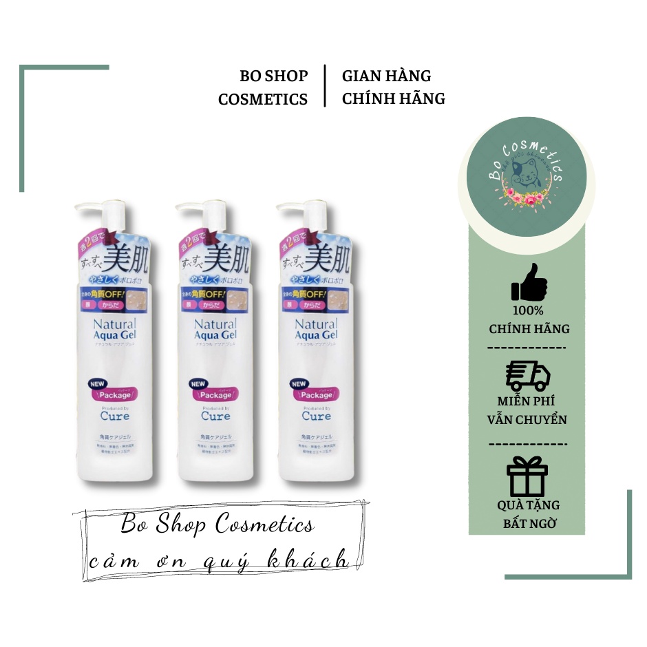 TẨY DA CHẾT CURE NATURAL AQUA GEL CHÍNH HÃNG - BO SHOP COSMETICS