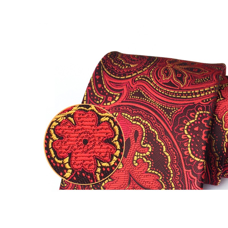 Mới Cà Vạt Lụa 8cm Họa Tiết Hoa Thời Trang Cho Nam