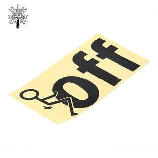 [Sản phẩm mới]Off Letter Car Sticker Waterproof Reflective Decal Computer Wall Sticker