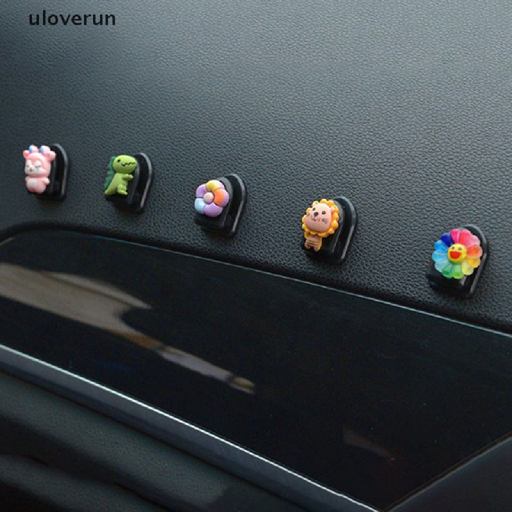 Uloverun Móc Treo Đồ Mini Gắn Sau Ghế Ngồi Xe Hơi Họa Tiết Hoạt Hình