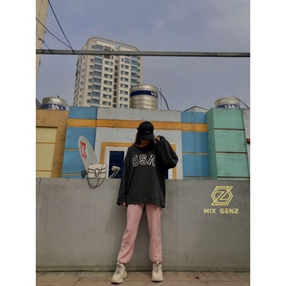 Áo sweater USA đan - Áo unisex nỉ đan