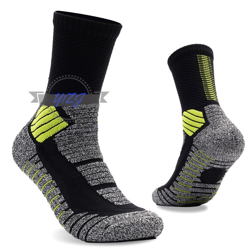 Cặp vớ thể thao bằng cotton thiết kế chống trượt tiện lợi hỗ trợ tập luyện bóng đá | BigBuy360 - bigbuy360.vn