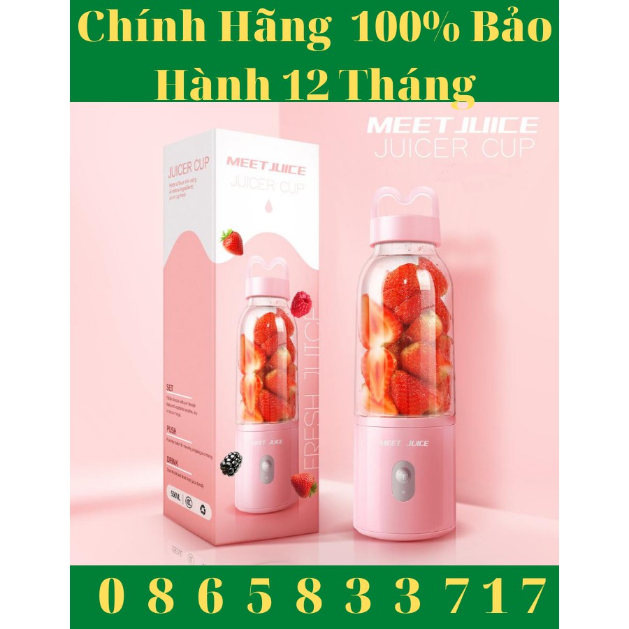 Máy Xay Sinh Tố Đa Năng Cầm Tay Meet Juice Cao Cấp