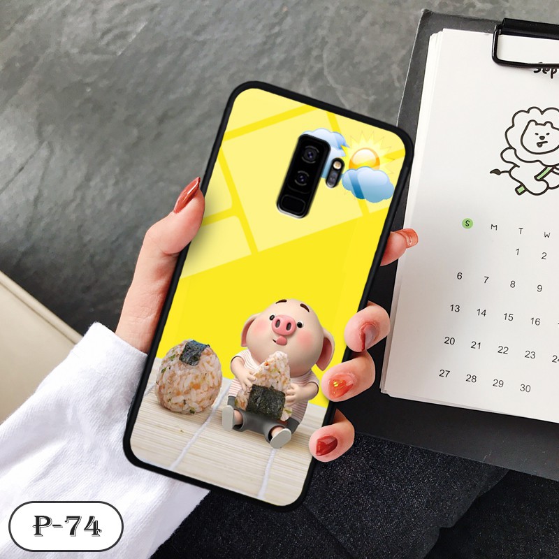 [Mã ELORDER5 giảm 10K đơn 20K] Ốp kính in hình cute Samsung S9 Plus