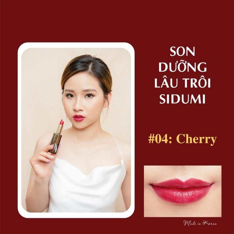 Son Dưỡng Môi Có Màu Dưỡng Ẩm Hồng Môi Lâu Trôi Chính Hãng Hàn Quốc Sidumi Last Lipstick  4G SDM 602