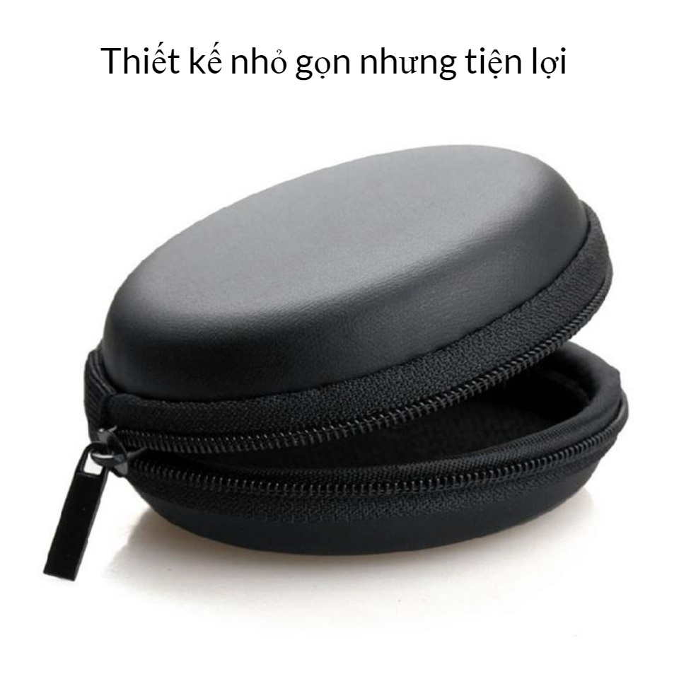 Bao Da Đựng Tai Nghe - Hộp Đựng Tai Nghe Da Cao Cấp