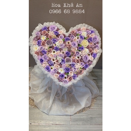 Hoa Tim Sáp mix các loại cao cấp, Bền vĩnh cửu. Hàng thiết kế. Siêu to.