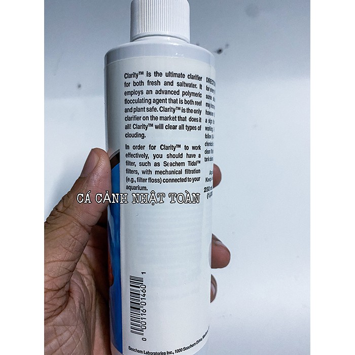 SEACHEM CLARITY KHỬ ĐỤC LÀM TRONG NƯỚC BỂ CÁ