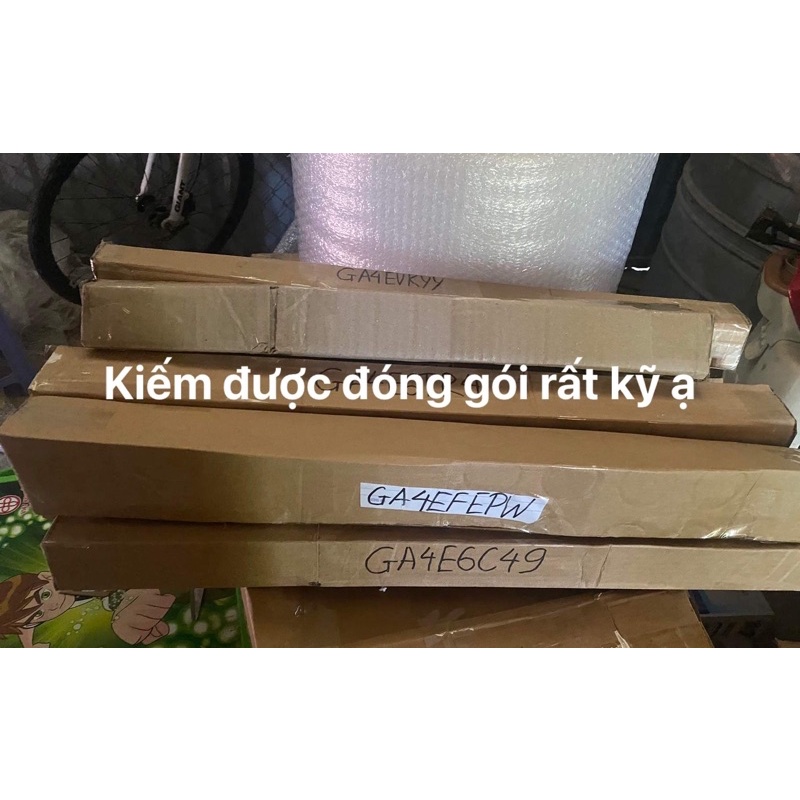 Kiếm katana phát sáng kèm âm thanh full màu  trắng 9 bóng chưa kèm pin