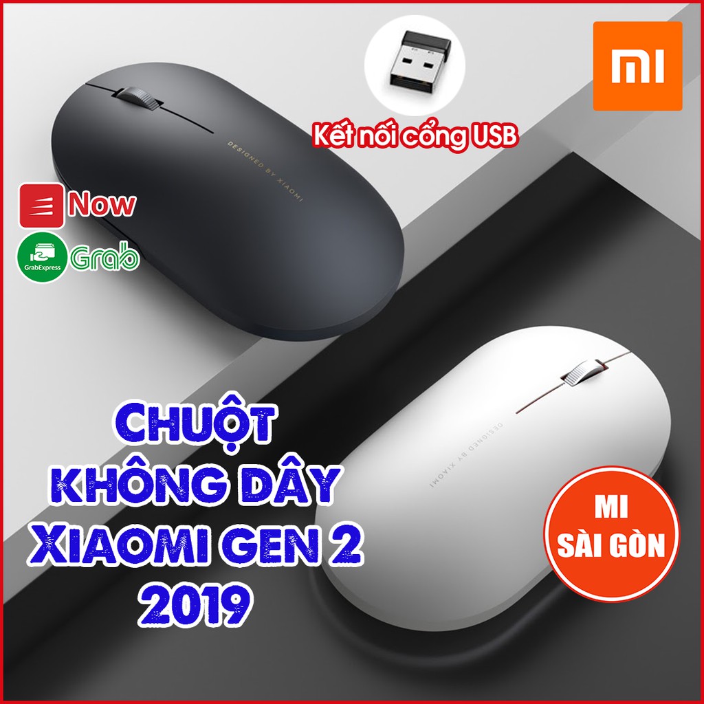 [Hỏa Tốc HCM] Chuột không dây Xiaomi gen 2 2019 - Chuột Xiaomi không dây wireless Portable Mouse