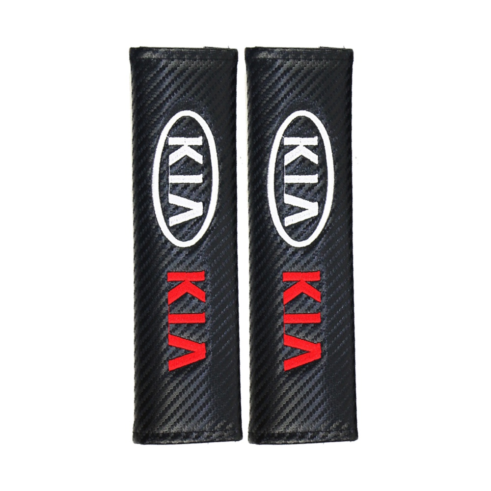 GTIOATO Sợi Carbon BọC DâY An ToàN Xe HơI ChốT CàI DâY An ToàN Xe Ô Tô Đệm Bọc Dây Đai An Toàn Xe Hơi DâY Đai An ToàN Ô Tô Phụ KiệN Ô Tô Cho KIA Morning Seltos Sonet Carens Soluto Sedona K3 Forte Sorento Rondo Carnival K5 Rio Stonic