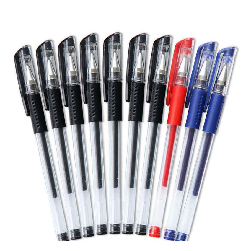 Bút mực nước xanh đen đỏ đầu 0.5mm bút bi nước văn phòng mực gel DANA