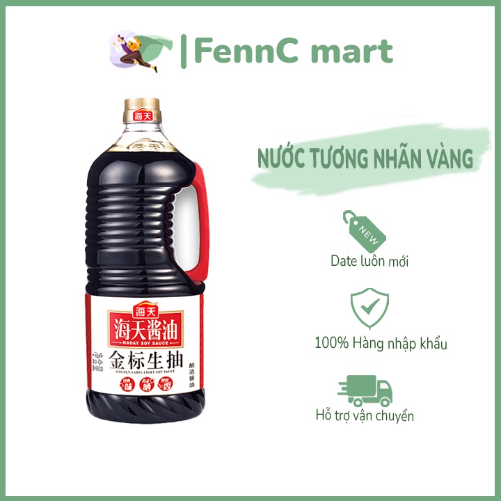 Nước Tương Nhãn Vàng Vua Nước tương Haday Hải Thiên 500ml 1,9l FENNC