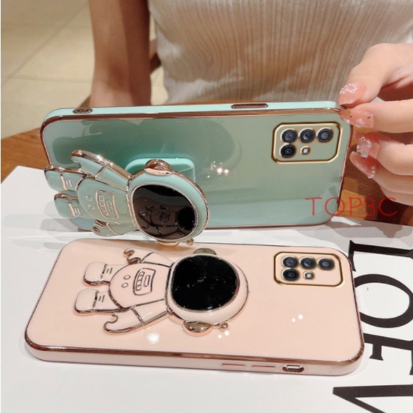 Ốp điện thoại samsung A51 Ốp Điện Thoại In Hình Phi Hành Gia Có Giá Đỡ Cho Samsung A71 M51 A71 A10S A20 A30 A20S A21S A11 M11 YHY