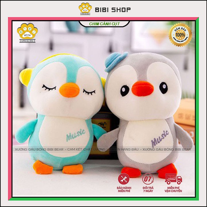❤️Sale Khủng❤️ Gấu bông chim cánh cụt music chất liệu lông nhung cao cấp siêu mịn -Thú nhồi bông sang trọng