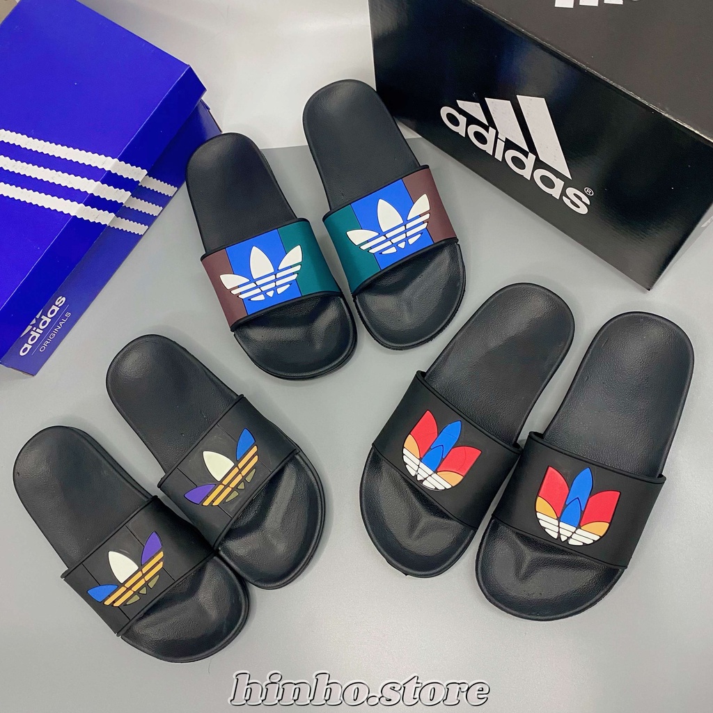 dép ADIDAS cỏ ba lá unisex, dép ADIDAS quai ngang nam nữ HOT 2022