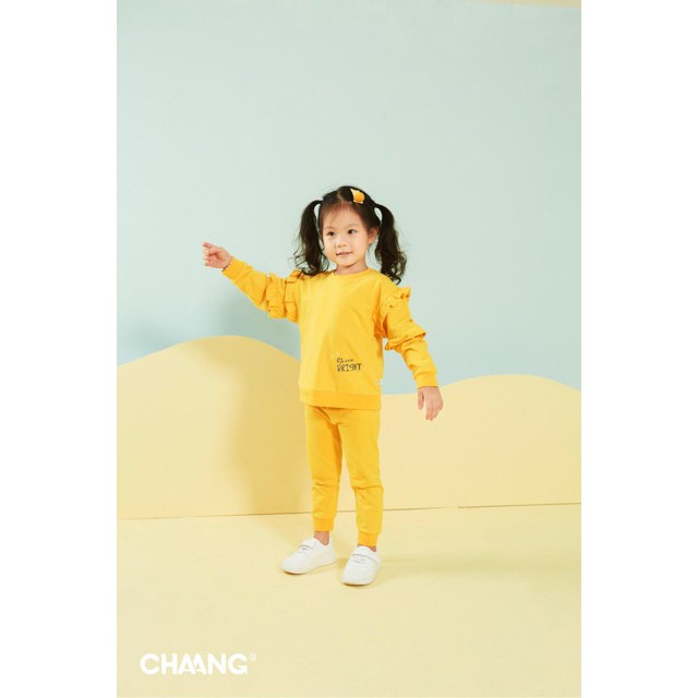 Bộ nỉ dài tay bé gái