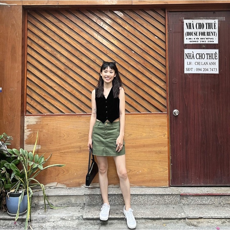 Áo CropTop Gile Nhung