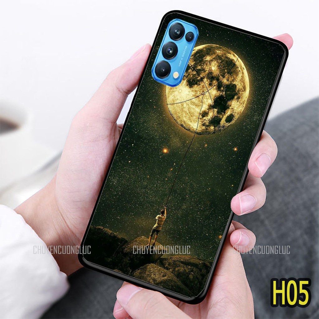 [HOT] Ốp lưng kính oppo reno 4, reno 4 pro 4G/5G,reno 5,reno 6z 5g mặt lưng ép kính chống bể hình galaxy