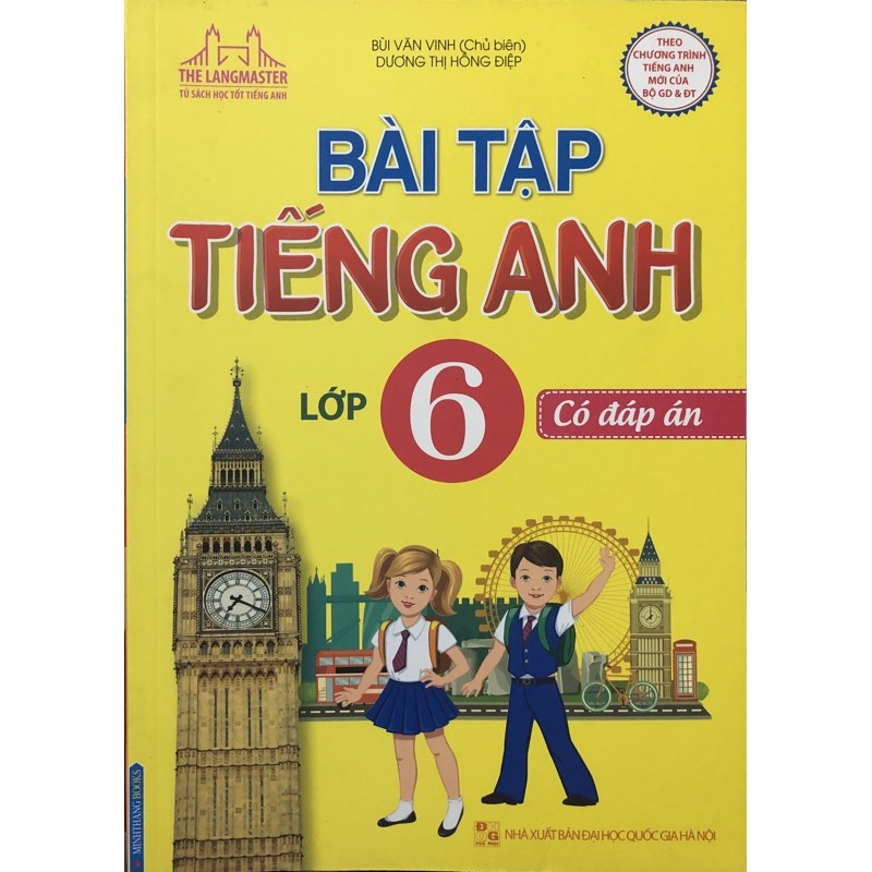 Sách - Bài tập tiếng anh lớp 6 (Có đáp án)