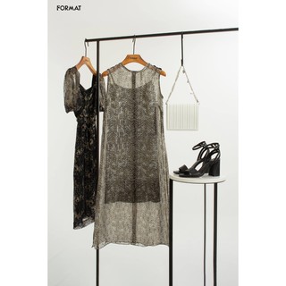 Đầm nữ FORMAT 2 lớp sát nách A990-540I