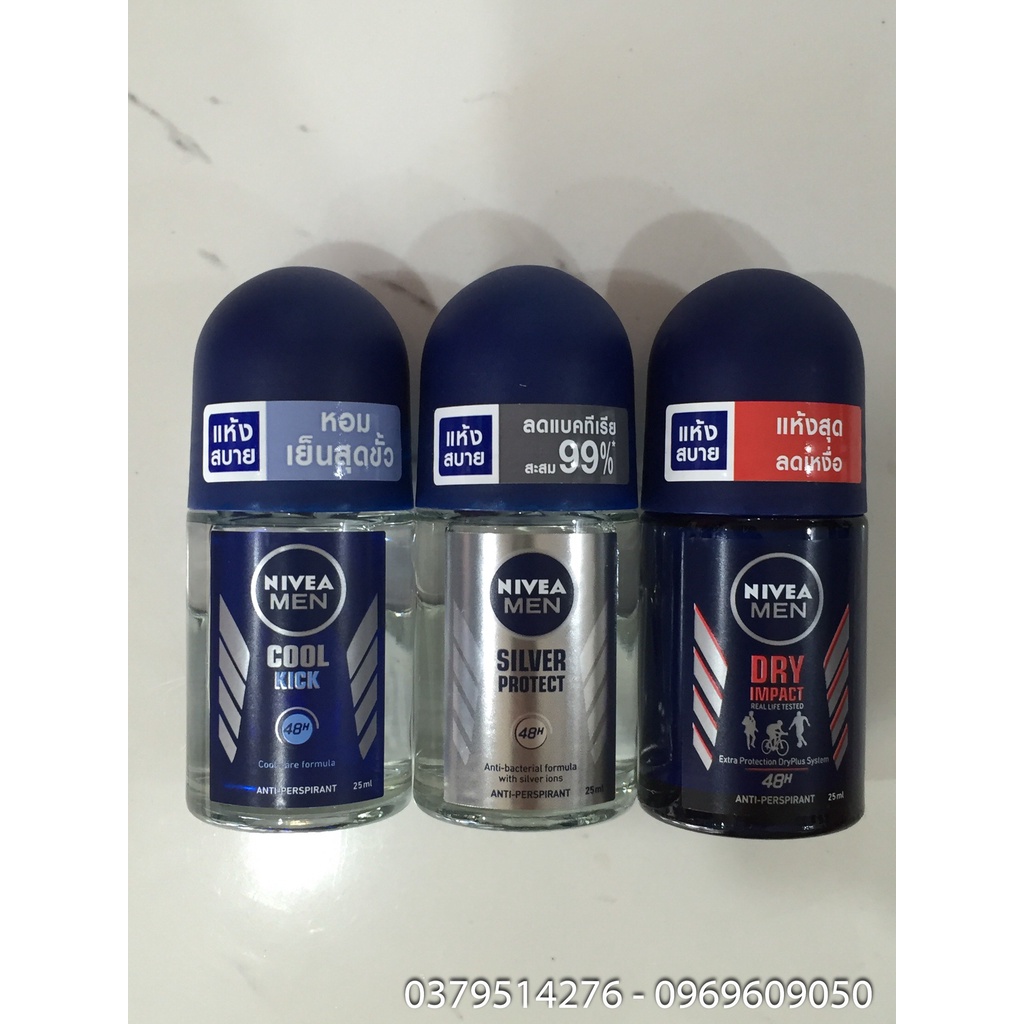 [DEAL GIẢM 20%] Lăn nách Nivea men Thái Lan 25ml