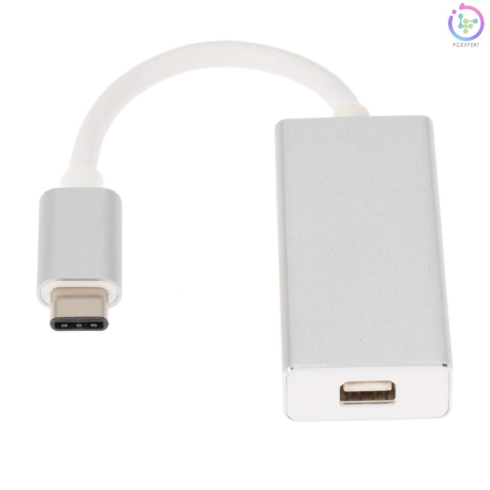 USB 3.1 Type-C to Mini DisplayPort MDP Mini DP 1080p HDTV Hub Adapter Data Cable Replacement for New MacBook 12