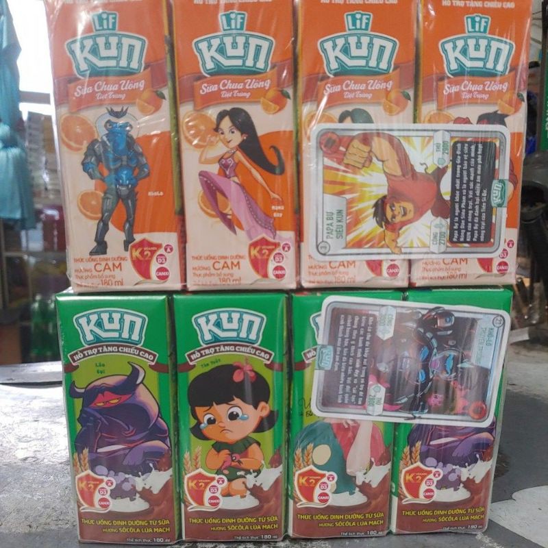 Sữa kun vỉ 180ml