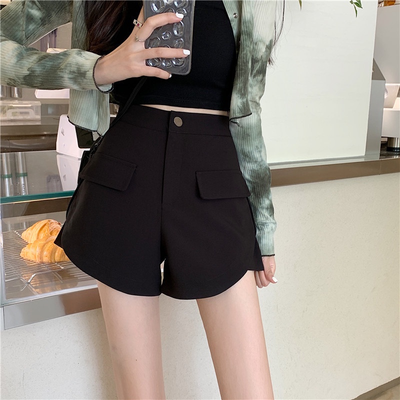 Quần đùi nữ đẹp, quần short nữ ống rộng cạp cao mặc ở nhà, đi chơi, đi biển, thời trang unisex hàn quốc, TF016 | BigBuy360 - bigbuy360.vn