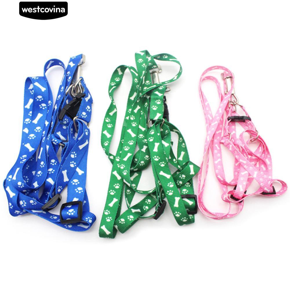 Dây dắt thú cưng vải Polyester siêu bền và dễ thương có khung dây đeo