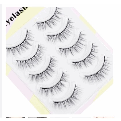 Set 5 Cặp Lông Mi Giả Cong Dài Tự Nhiên Trang Điểm Mắt To Hàng Ngày