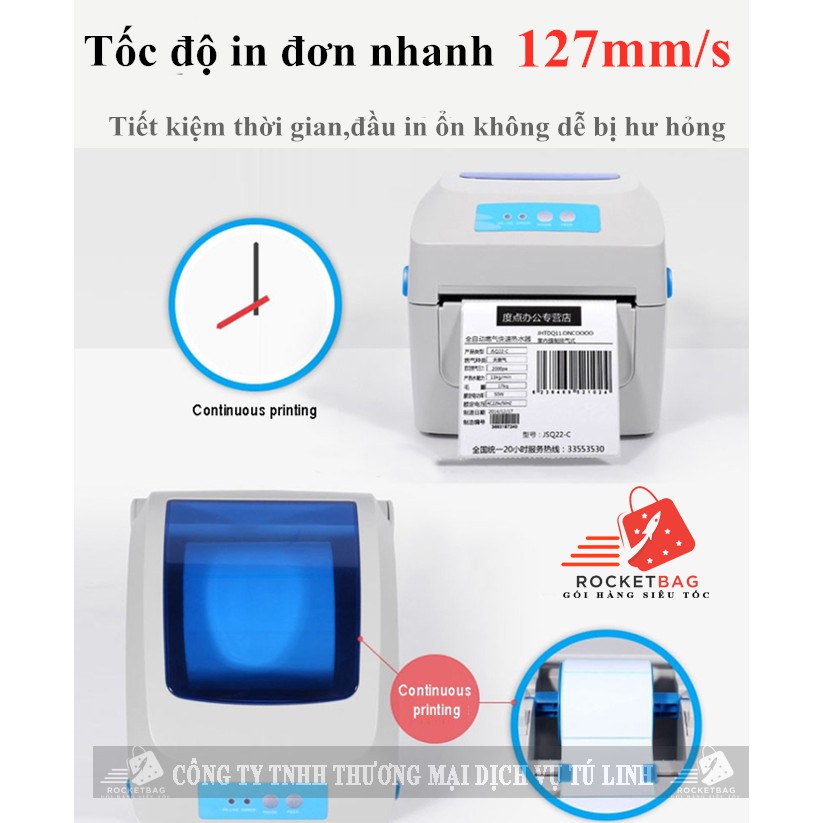 Máy in nhiệt chuyên dụng in đơn TMDT GPRINTER GP1324D | BigBuy360 - bigbuy360.vn