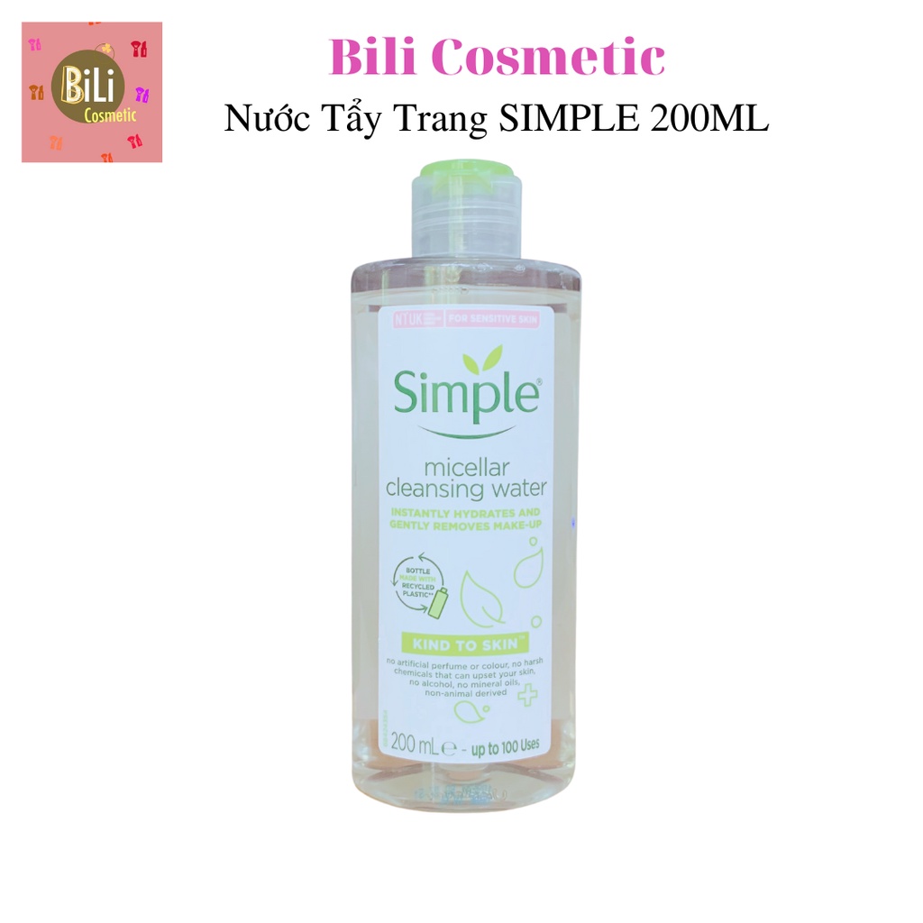 NƯỚC TẨY TRANG SIMPLE 200ML