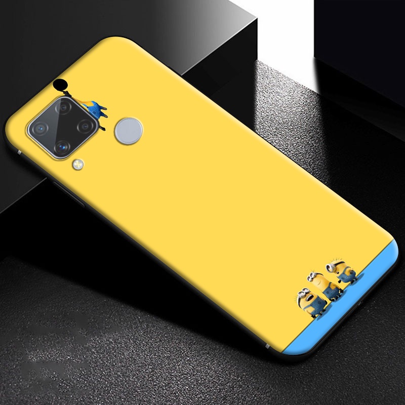 Ốp Điện Thoại Silicon tpu Mềm Hình minion Cho realme 5 5i 5s c15 c3 c2 c21