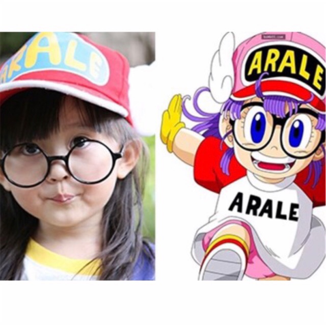 Kính gọng Mắt tròn xoe cute cho bé